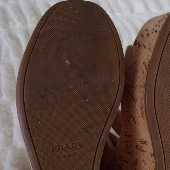 Prada authentic platform sandals 40 - Picture 13 of 14